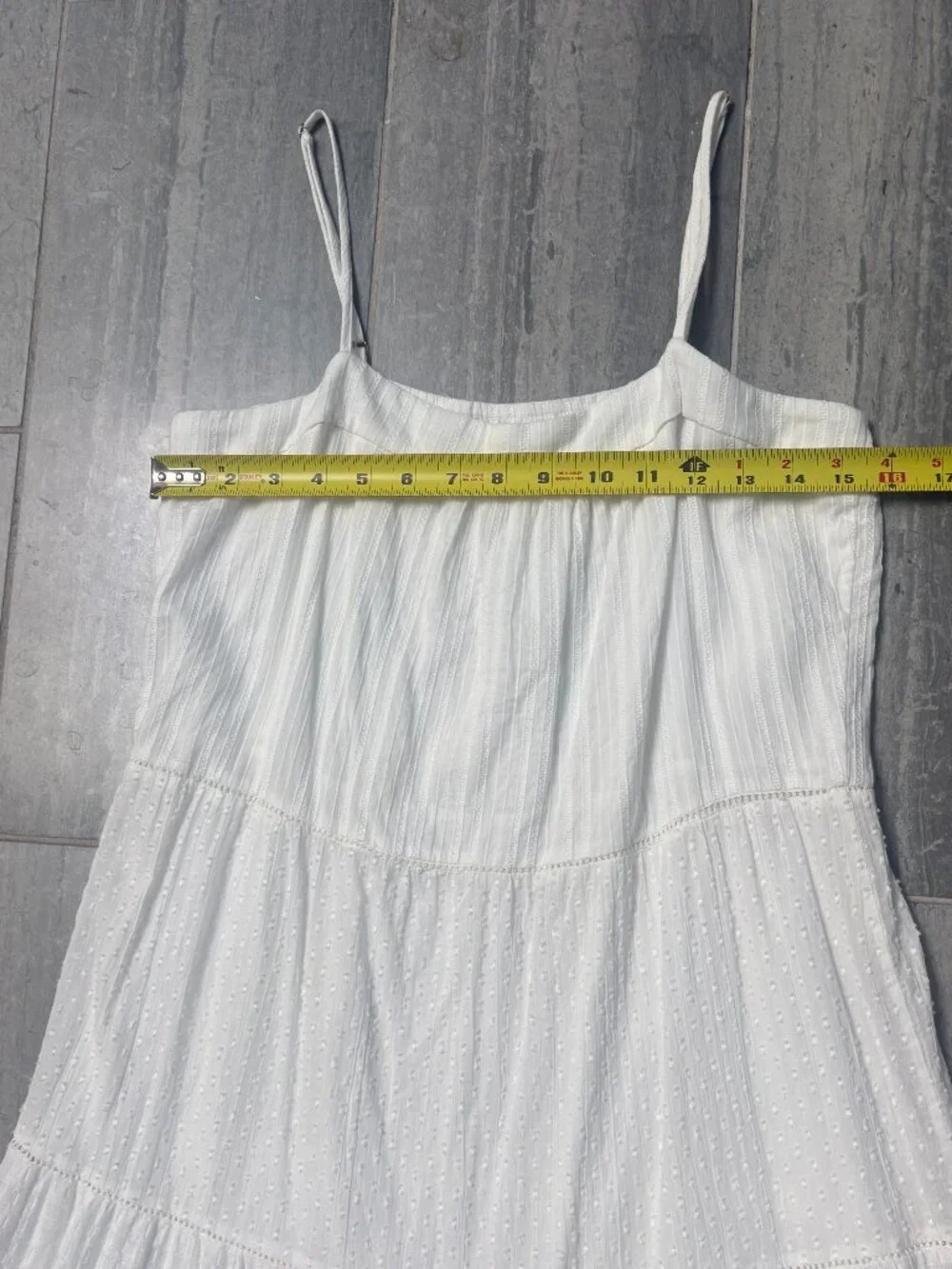 Heartloom Jilly Dress Tiered Cotton Maxi Dress White Size Small